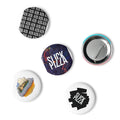 SLICKPIZZA Set of pin buttons